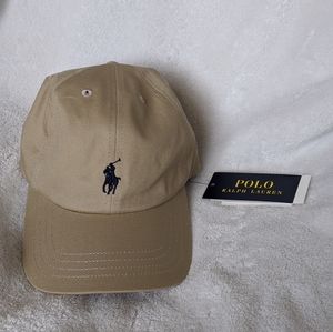 NWT Ralph Lauren polo beige navy baseball cap hat